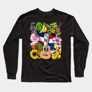 Dominican Republic Heritage Long Sleeve T-Shirt